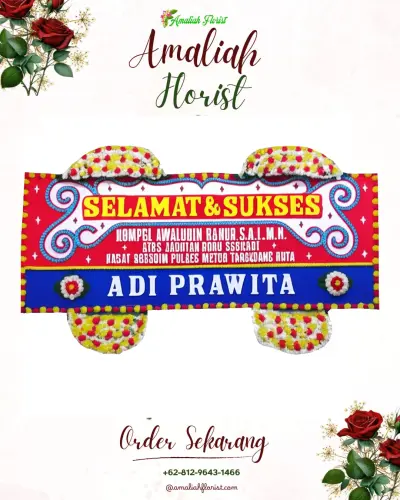 Karangan Bunga Ucapan Selamat di Samsam
